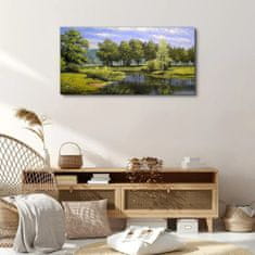 COLORAY.CZ Obraz na plátně Stromy Water 100x50 cm