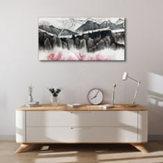 COLORAY.CZ Obraz na plátně Moderní lesní stěna 100x50 cm
