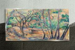 COLORAY.CZ Obraz na skle Abstrakce Příroda stromů 140x70 cm