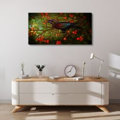 COLORAY.CZ Obraz na plátně Větve zvířat opustí pták 100x50 cm