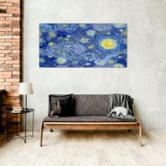 COLORAY.CZ Obraz na skle Abstrakce noční hvězda obloha 100x50 cm