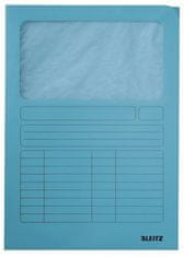Leitz Desky s okénkem, světle modré, karton, A4, 39500330