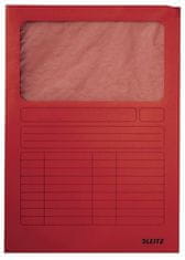 Leitz Desky s okénkem, červené, karton, A4, 39500325