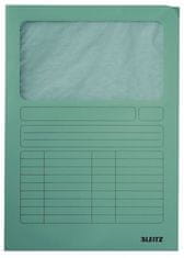 Leitz Desky s okénkem, světle zelené, karton, A4, 39500350