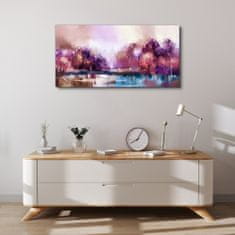 COLORAY.CZ Obraz na plátně Stromy s abstrakce vody 100x50 cm