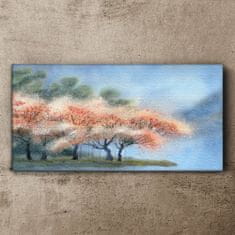 COLORAY.CZ Obraz na plátně Strom květiny abstrakce 100x50 cm