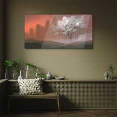 COLORAY.CZ Obraz na skle Abstrakce strom 100x50 cm