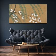COLORAY.CZ Obraz na plátně Větve stromů listy květy 140x70 cm
