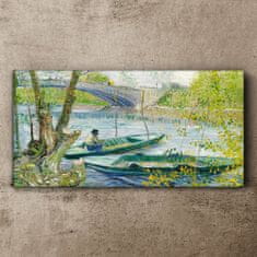 COLORAY.CZ Obraz na plátně Rybářský pramen van Gogh 100x50 cm