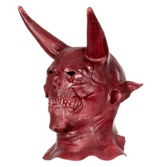 Korbi Profesionální latexová maska, maska ďábla s rohy