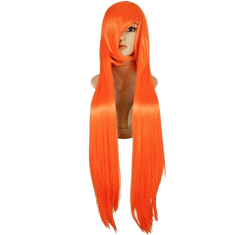 Korbi Paruka, dlouhé oranžové vlasy, 100 cm