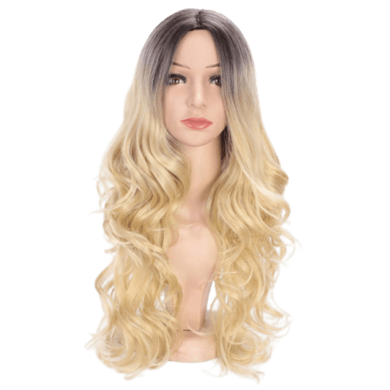 Korbi Paruka, dlouhé blond vlasy, 70 cm