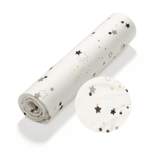 BabyOno Bambusové prostěradlo s gumičkou do postýlky – Hvězdný prach