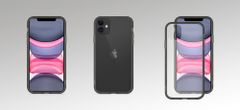 EPICO glass case pro iPhone 11, transparentní/černá