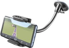 CellularLine univerzální držák s přísavkou Pilot Flexi pro mobilní telefony, černá
