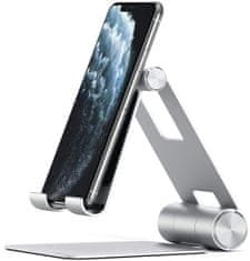 Satechi Aluminium R1 Adjustable Mobile Stand, stříbrná