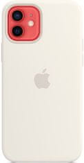 Apple silikonový kryt s MagSafe pro iPhone 12/12 Pro, bílá