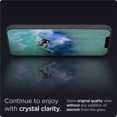Spigen ochranné sklo tR EZ Fit pro iPhone 12/12 Pro, 2ks, čirá