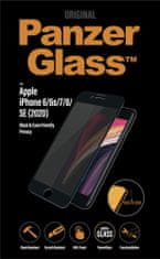 PanzerGlass Edge-to-Edge pro Apple iPhone 6/6s/7/8/SE(2020)/SE(2022), Privacy, černá