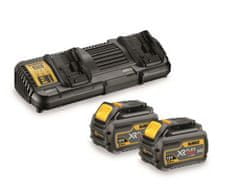 DeWalt Nabíječka Dcb132 pro dvě baterie + 2 X dobíjecí baterie 54/18V 6,0/2,0Ah Dcb546