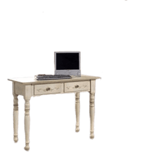 Amoletto Import Zdobený stylový psací stůl v barvě antické slonové kosti