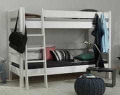Gazel Sendy etážová postel 90 x 200 cm palanda 180 cm smrk bílá