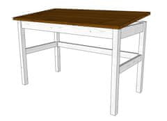 Gazel MARIO stůl náklopný bílo-hnědý