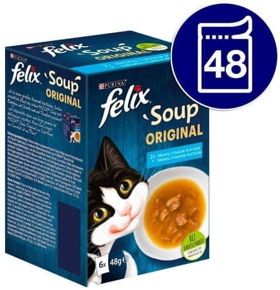 Felix SOUP lahodný výběr z ryb polévka 48x48 g