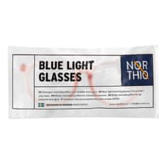 Northix Brýle Northio, Anti Blue Light – růžové / průhledné 