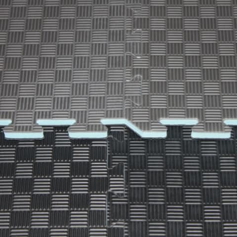 Katsudo Tatami puzzle 2 cm, tvrzené, černo / šedá