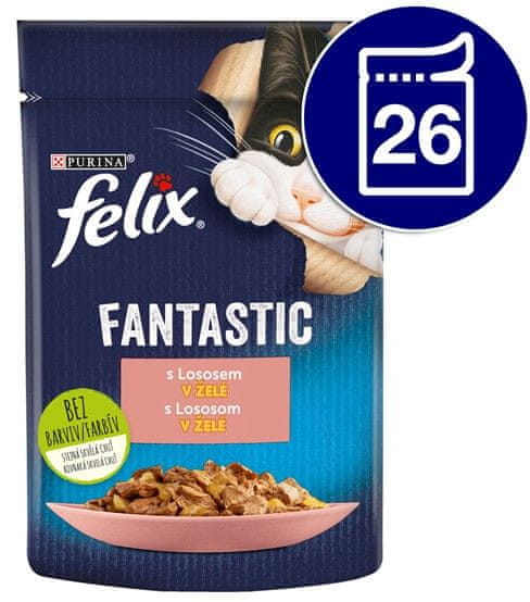 Felix FANTASTIC losos v želé 26x85 g