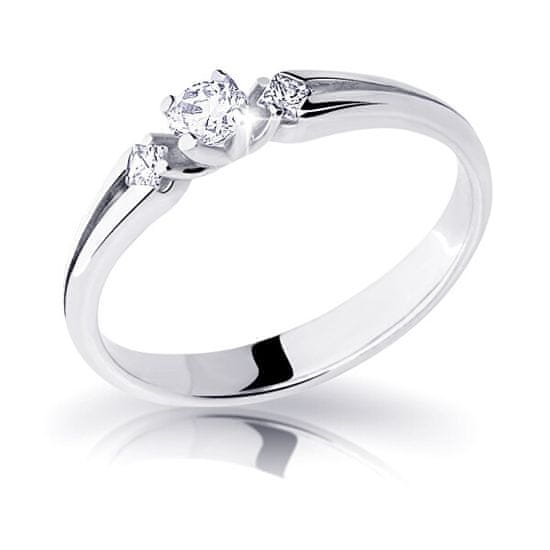 Cutie Diamonds Elegantní zásnubní prsten z bílého zlata s diamanty DZ6866-2105-00-X-2