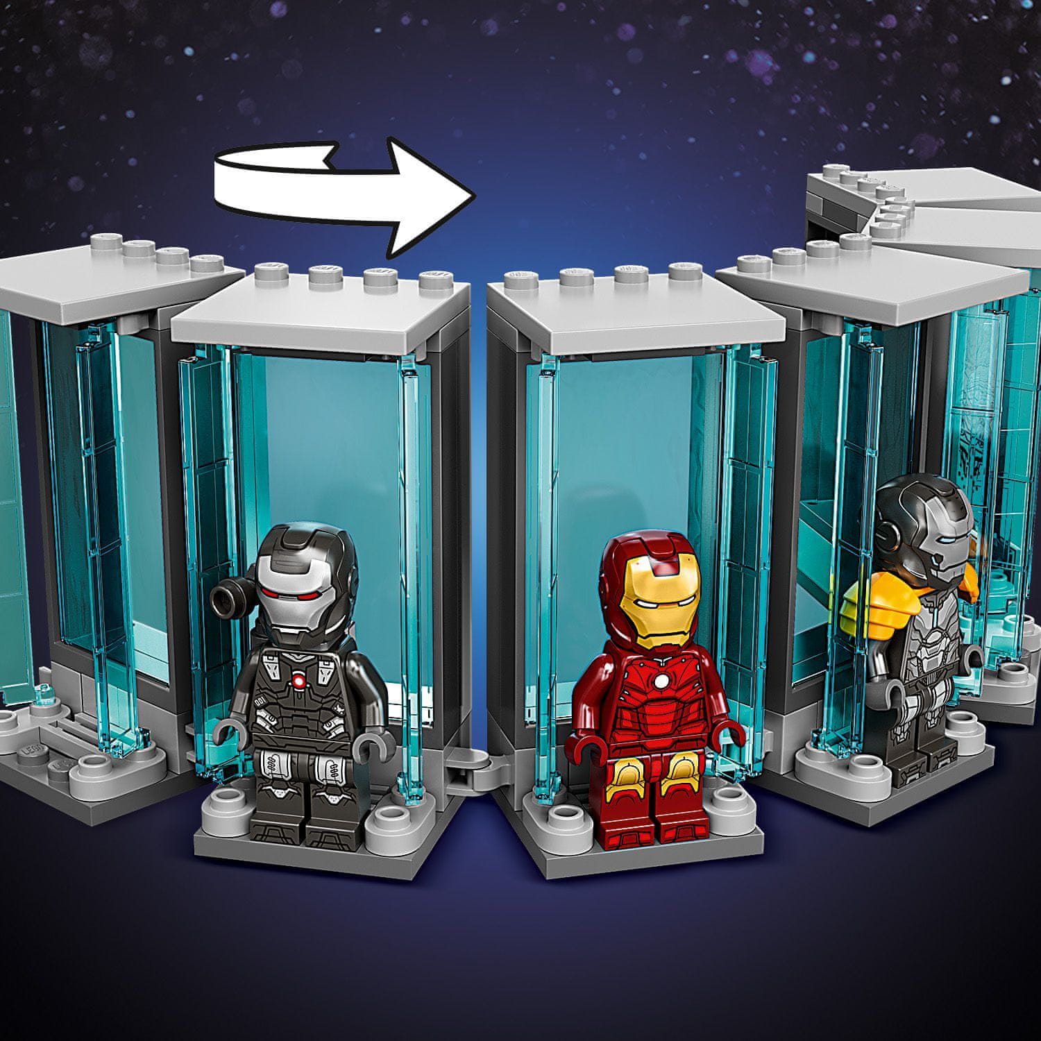 LEGO Marvel Avengers 76216 Zbrojnice Iron Mana