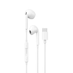 DUDAO X14Pro sluchátka do uší USB-C, bílé