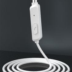 DUDAO X3B sluchátka USB-C, bílé