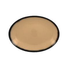 RAK Lea talíř mělký, oválný 26 × 19 cm, béžový | RAK-LENNOP26BG