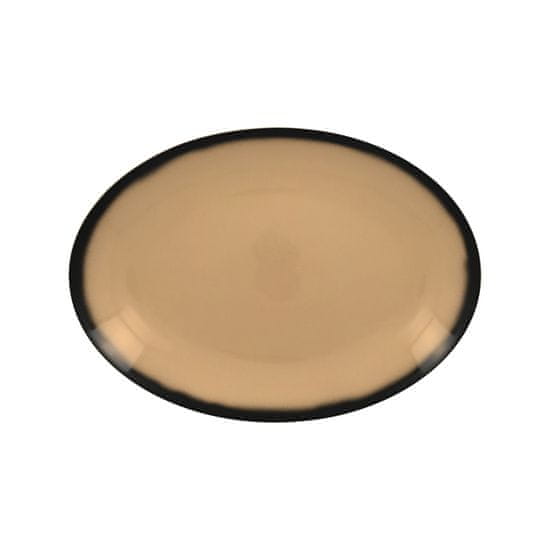 RAK RAK Lea talíř mělký, oválný 26 × 19 cm, béžový | RAK-LENNOP26BG