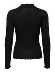 Jacqueline de Yong Dámské triko JDYFRANSISKA Stretch Fit 15228065 Black (Velikost XS)