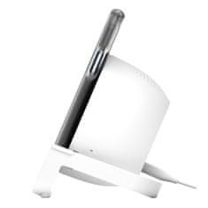 Belkin BoostCharge 10W bezdrátová stojánková nabíječka + reproduktor, bílá Bílá