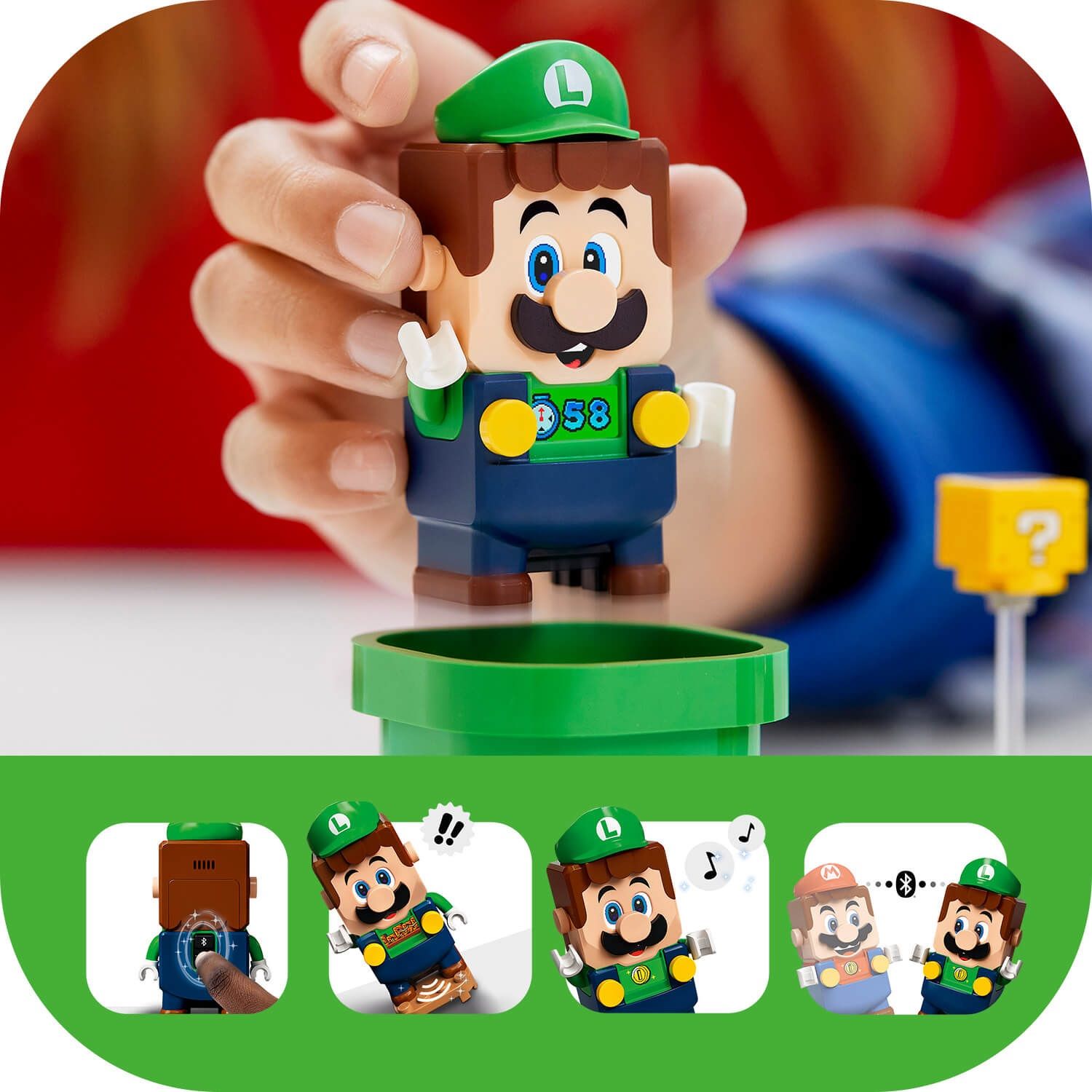 LEGO Super Mario 71387 Dogodivščine z Luigijem - začetni komplet