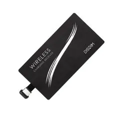 Northix Adaptér Qi – Bezdrátový přijímač nabíječky pro USB-C – Černý 