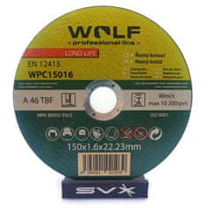 WOLF swiss quality Řezný kotouč 150 150x1,6 Balení: 5 ks