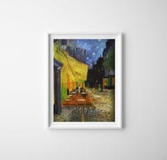 Vintage Posteria Dekorativní plakát Terasa kavárny v noci Vincent van Gogh A1 - 59,4x84,1 cm