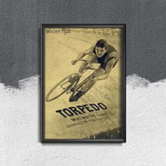 Vintage Posteria Retro plakát Torpedo Německo A4 - 21x29,7 cm