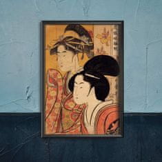 Vintage Posteria Dekorativní plakát Dvě krása s bambusem A1 - 59,4x84,1 cm