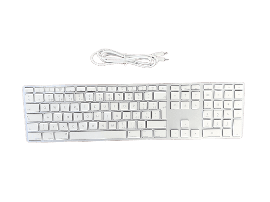 LMP Bezdrátová klávesnice pro Mac s numerickým blokem CZ, hliníková, stříbrná