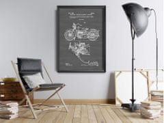 Vintage Posteria Dekorativní plakát Motocykl Harley Davidson A4 - 21x29,7 cm