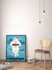 Vintage Posteria Dekorativní plakát Quebec carnaval kanada A4 - 21x29,7 cm