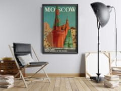 Vintage Posteria Dekorativní plakát Sovětská moskva A4 - 21x29,7 cm