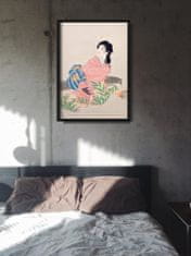 Vintage Posteria Dekorativní plakát Dcera Miyuki Uemura shoen A4 - 21x29,7 cm